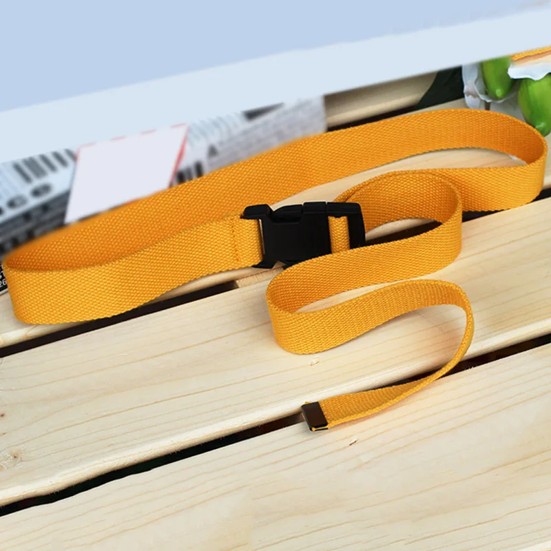 Yellow style1 Для Женщин Повседневный женский пояс на талию Модный черный холщовый карамельный цвет удобный 1 шт. тонкий регулируемый - Цвет: Yellow style1