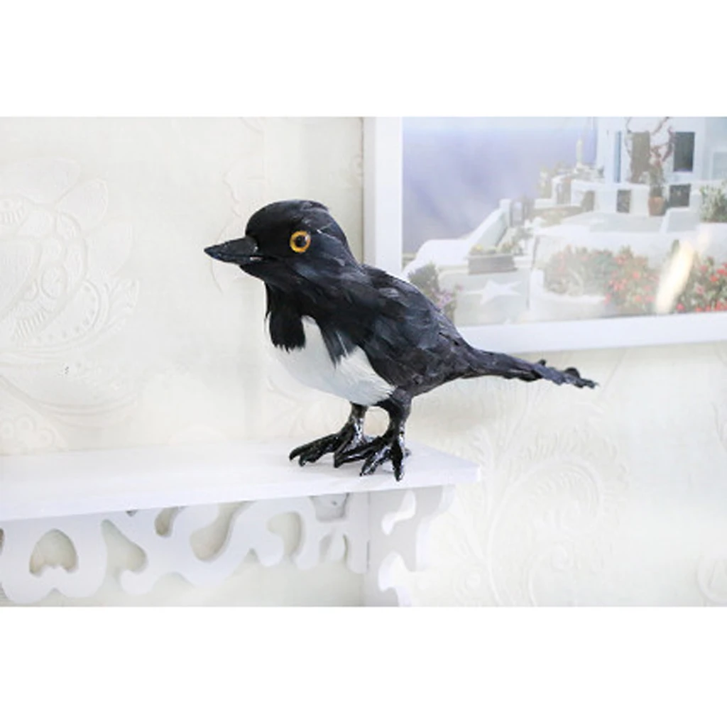 1 Magpie Живой искусственный Magpie, дятел, Shrike, Throstle, Павлин птица реалистичные Taxidermy украшения для дома и сада - Цвет: 1 Magpie