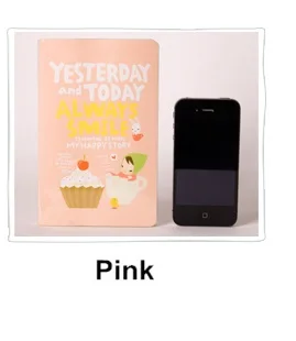 Pink cover Маленькая красная шляпа, милая записная книжка, дневник, дневник, ежедневник, дневник, записная книжка, канцелярские принадлежности, офисные школьные принадлежности, F451 - Цвет: Pink cover