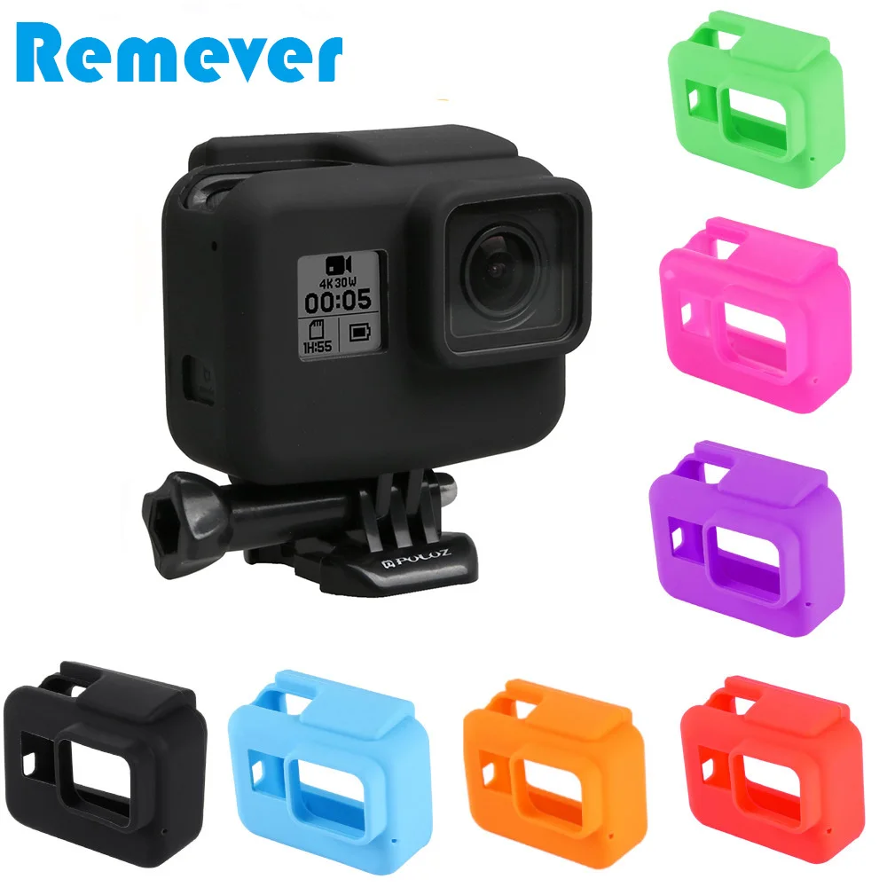 Мягкий силиконовый защитный чехол для Gopro Hero 5 6 7 черный корпус рамка аксессуары