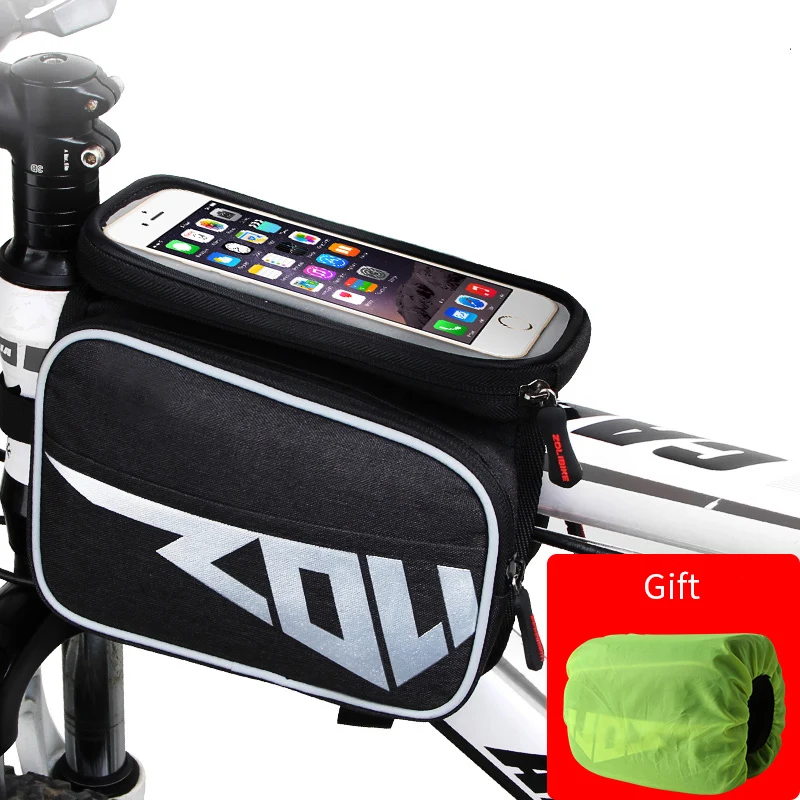 

2019 new arrival Bicycle Bags Front Frame High-quality MTB Bag Cycling Accessories Waterproof Screen Touch Top Tube Phone Bag