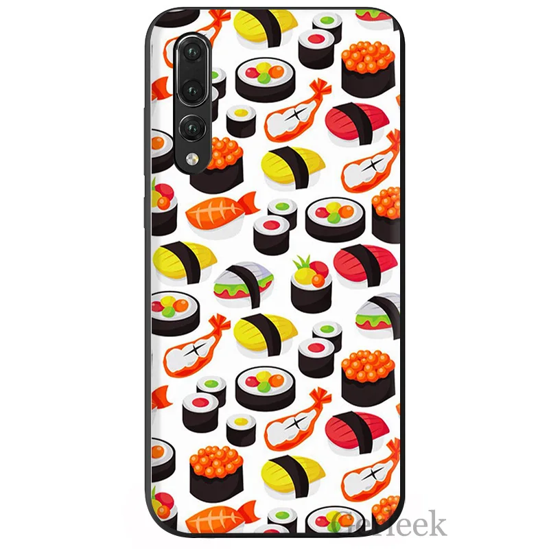 Мобильный телефон чехол Sushi Pug новинка Fundas для Huawei P Smart P30 P8 P9 P10 P20 Lite Pro