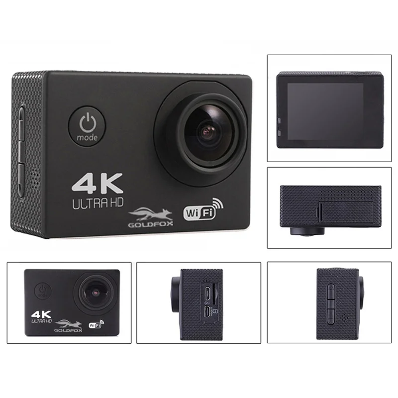 Водонепроницаемая Спортивная камера pro 1080P 60fps Ultra HD 4 K Экшн wifi видеокамеры 16MP 170 go