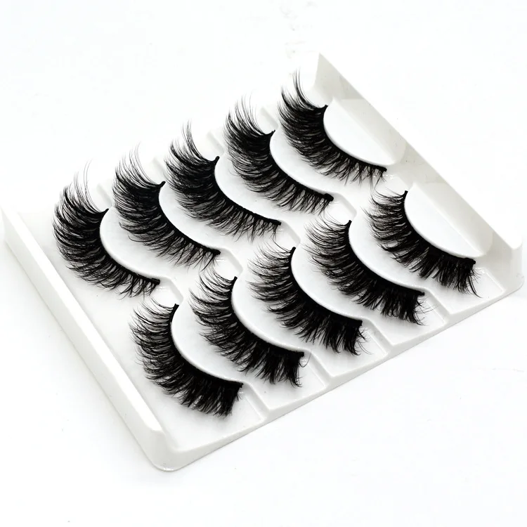 

NEW5 pairs Crisscross natural false eyelashes fake lashes long makeup 3d mink lashes eyelash extension mink eyelashes for beauty