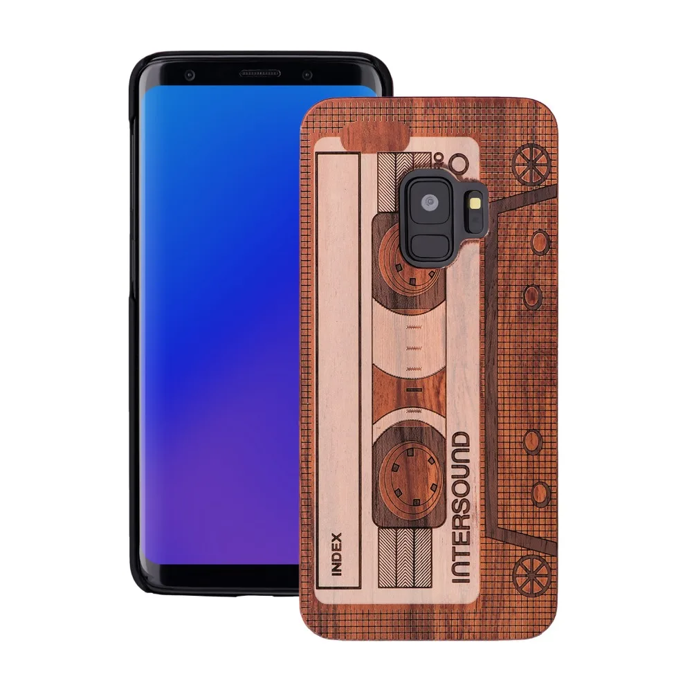 Чехол из натурального дерева+ PC для samsung Galaxy Note 10, 9, 8, S10e, S10, S9, S8 Plus, S7, S6 Edge, чехол для телефона, оболочка, кожаная сумка