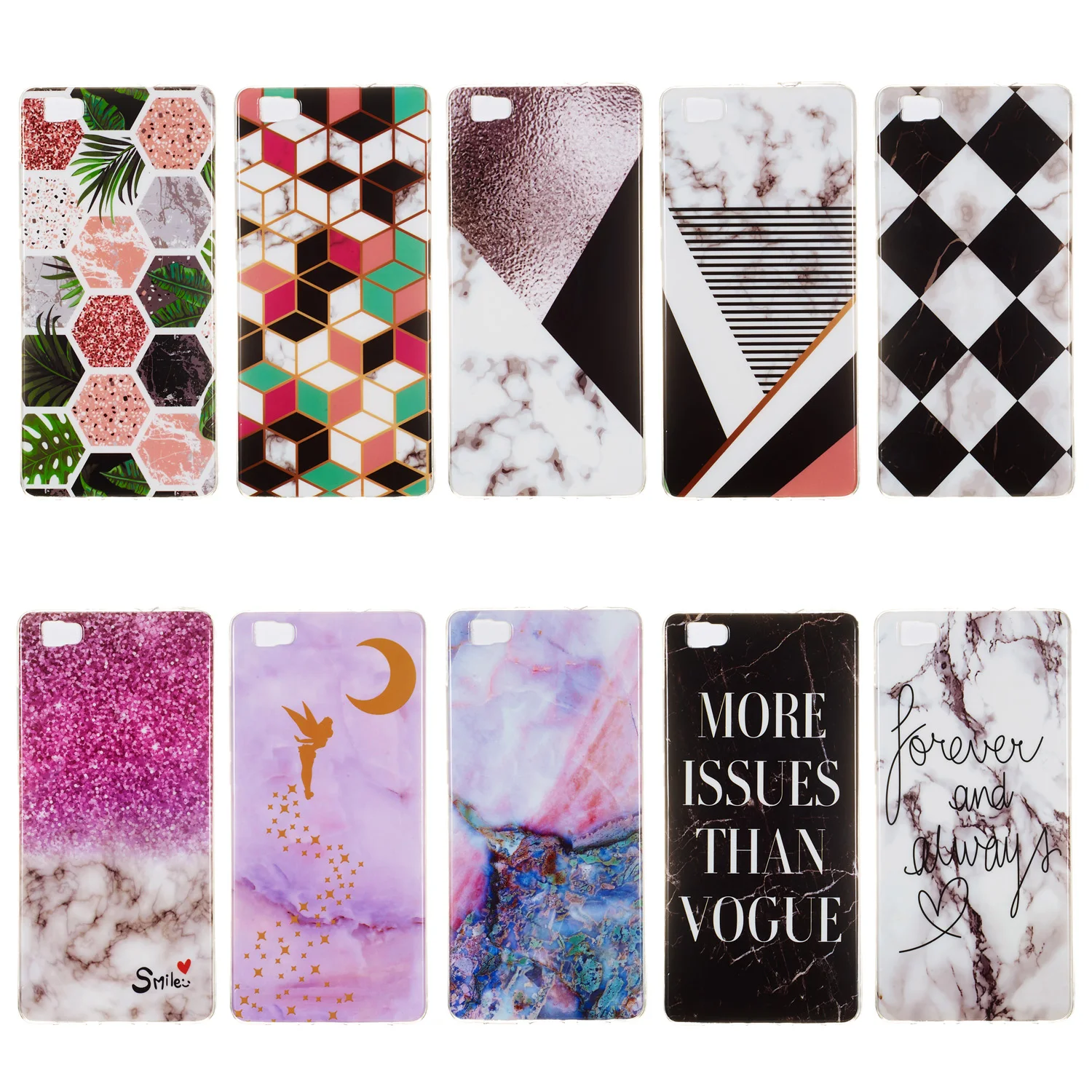 Marble Patterned Case For Huawei P8 Lite ALE-L21 Back Bumper Cover P8Lite Soft TPU Silicone Protective Cases Fundas |