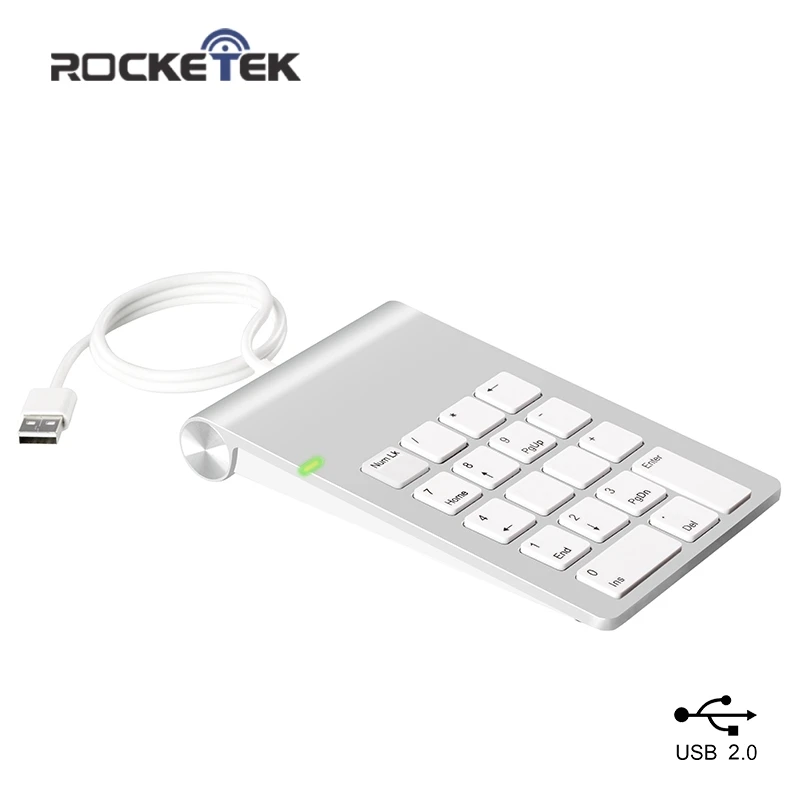 Rocketek USB цифровая клавиатура 18 клавиш концентраторы для цифровой клавиатуры
