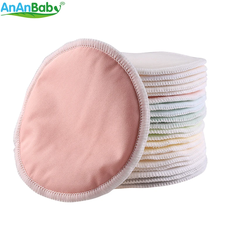 Новое поступление! Ananbaby 14 шт. бамбуковые прокладки для кормления с сумкой стирки