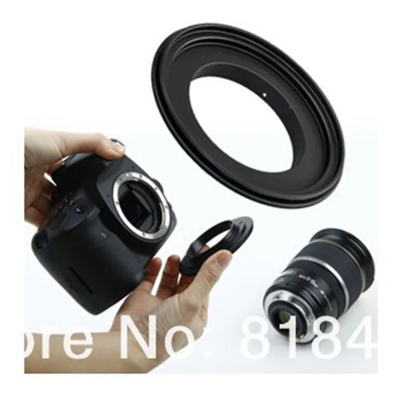 10 шт. 58 мм Макро Обратный объектив адаптер кольцо 49 52 55 62 67 72 77 для CANON EOS EF Mount 650d 60d 6d