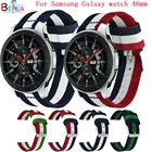 Ремешок нейлоновый спортивный 22 мм для Samsung Galaxy watch 46 мм, цветной браслет для смарт-часов Xiaomi MI