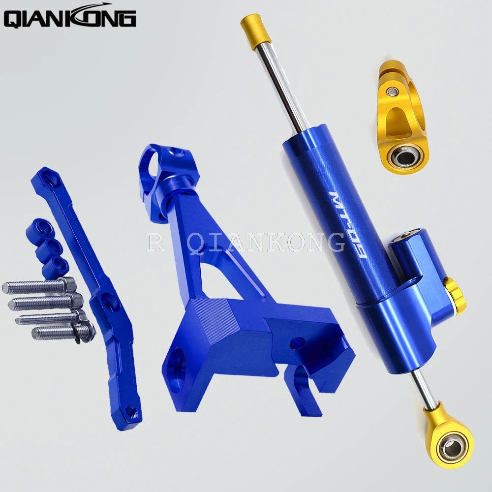 

MT09 Motor Accessories Adjustable Steering Damper Stabilizer Mounting Kit For YAMAHA MT-09 MT09 mt09 fz09 FZ09 FZ-09 2013-2017