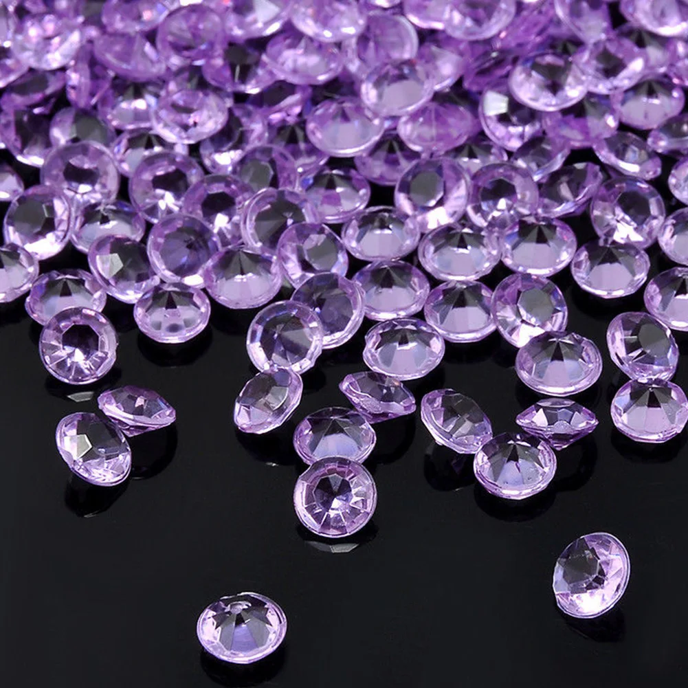 Light purple Свадебные украшения 1000 шт 4,5 мм ремесла кристалл конфетти Разбрасыватели конфетти для стола прозрачные кристаллы центральный элемент вечерние праздничные принадлежности - Цвет: Light purple