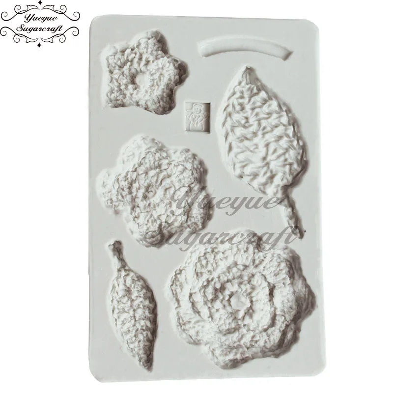 

Yueyue Sugarcraft цветок силиконовая форма помадка формы украшения торта инструменты форма для шоколадной мастики