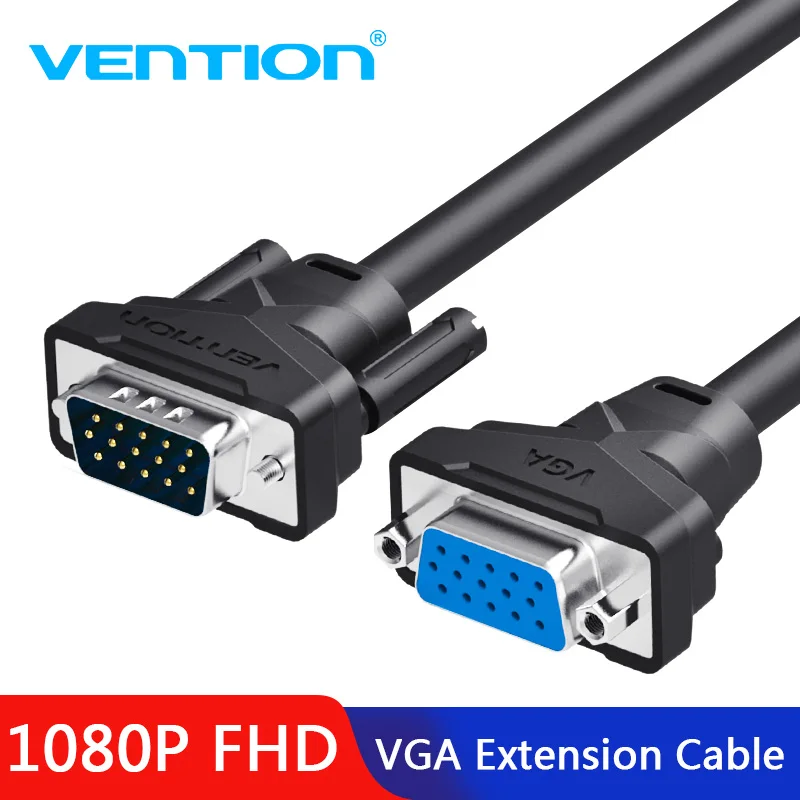 Vention Удлинительный кабель vga 1 м 5 2 3 высокое качество папа Мама удлинитель VGA для