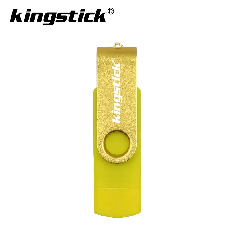 yellow Лучшая OTG USB флэш-накопитель cle usb 2,0 stick 64G портативный флэш-накопитель смартфон Флешка 4g 8g 16g 32g 128G устройства для хранения - Цвет: yellow