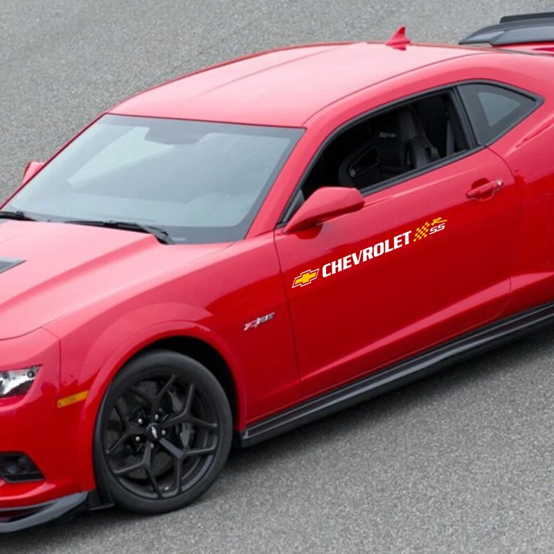 World Датун Спорт Stripes автомобилей Наклейки для Chevrolet CRUZE CAPTIVA Camaro Silverado Обе боковые
