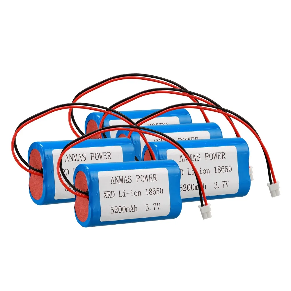 5 шт./упаковка 3 7 В XRD li ion 18650 5200 мА|battery pack|battery li-ion 18650battery pack 3.7v |