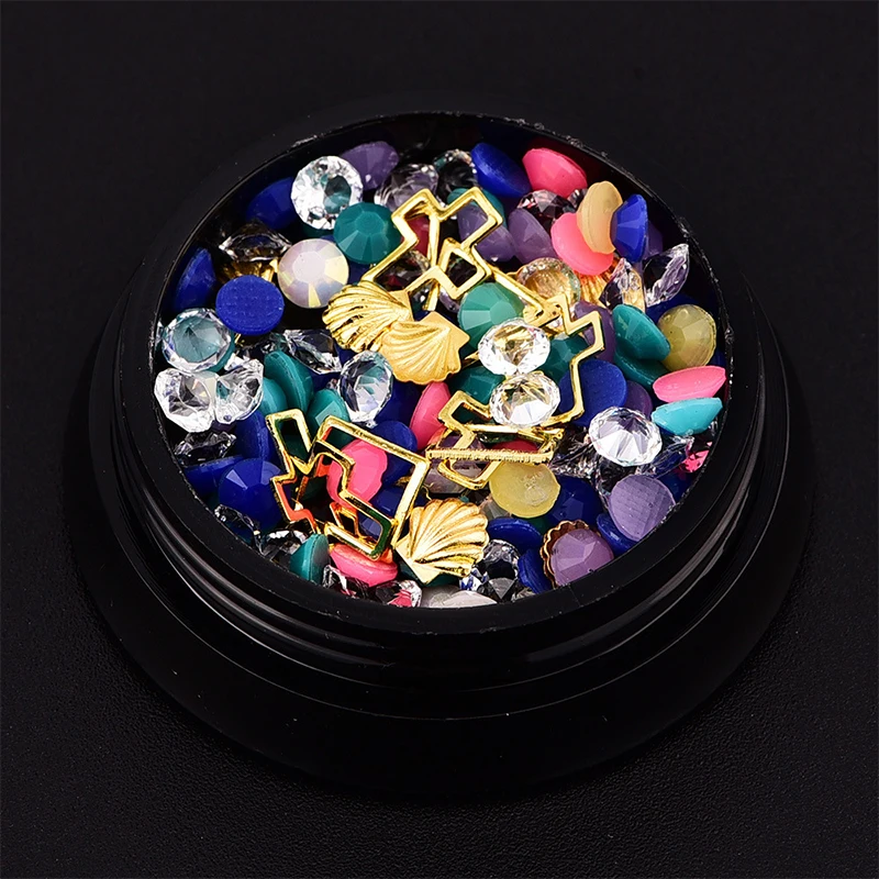 5 видов украшения для дизайна ногтей 3D разноцветные акриловые стразы
