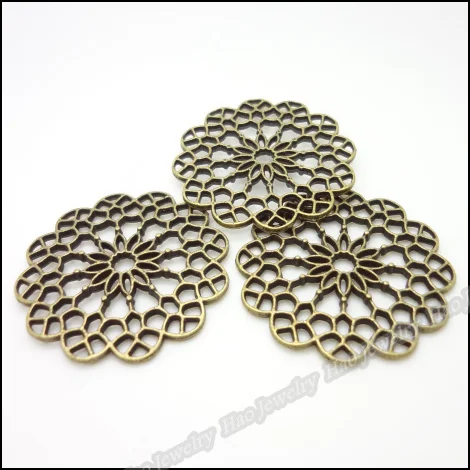 Винтажные Подвески 20 шт. подвеска в виде цветка античная бронза подходит для