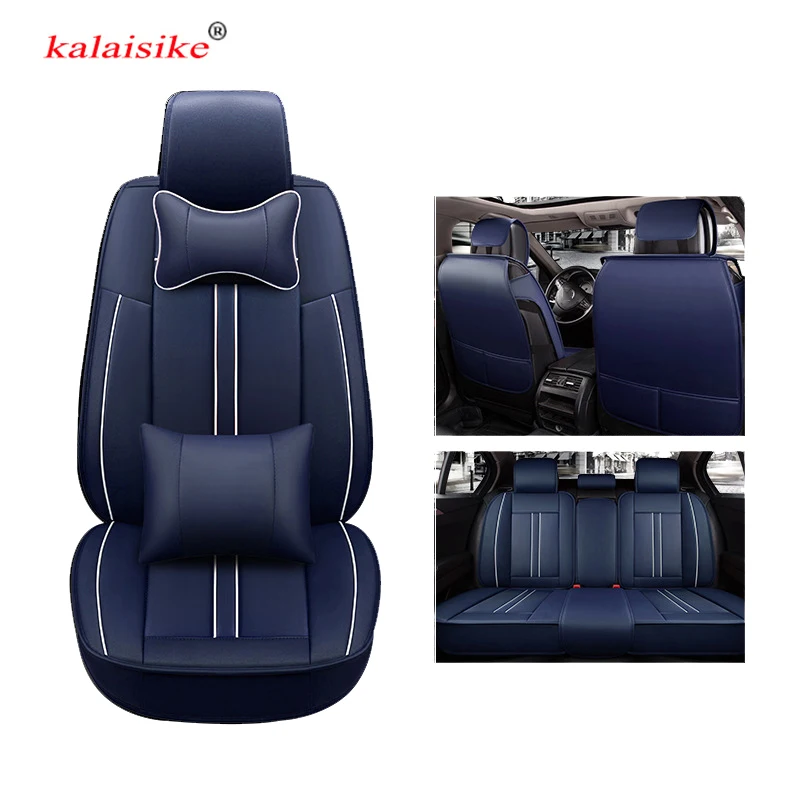 Универсальные кожаные чехлы kalaisike для автомобильных сидений Mitsubishi lancer carisma outlander
