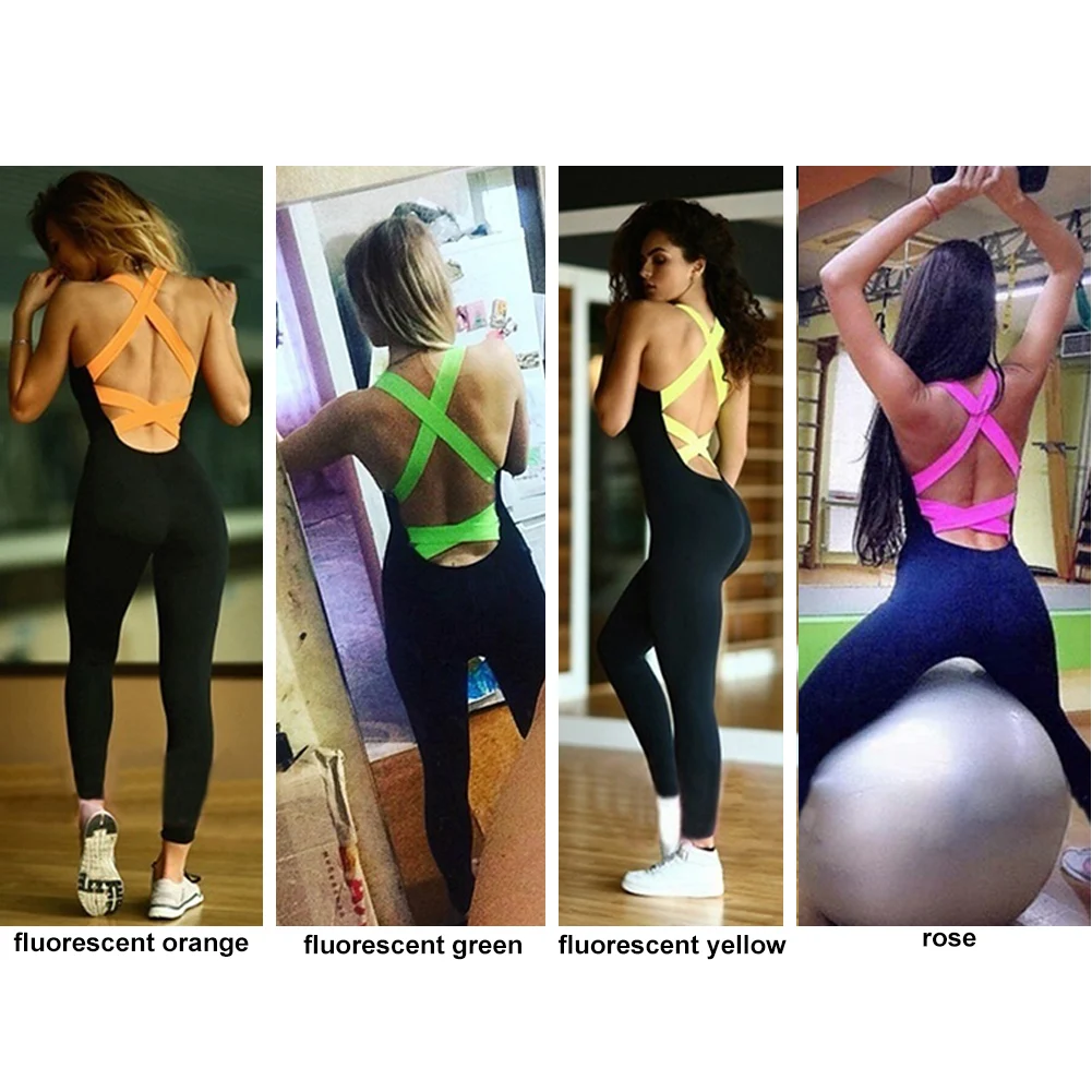 Женские комбинезон для фитнеса стрейч спортивные тренировочные брюки активная