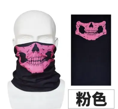 

10X Multi-function Skull Masks Skeleton Party Mask Halloween Masquerade Half Face Mask Motorbycle Bicycle Cap Neck Protect Masks
