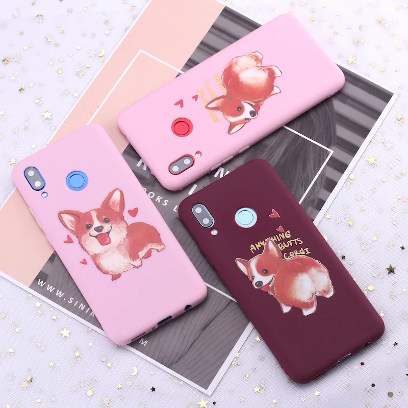 Силиконовый чехол для телефона Xiaomi Mi Redmi Note 5 6 7 8 9 10 lite Pro Plus корги Хаски щенков