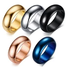 Модные кольца из нержавеющей стали 316L, обручальные свадебные ювелирные изделия для мужчин и женщин, вечерние аксессуары, оптовая продажа