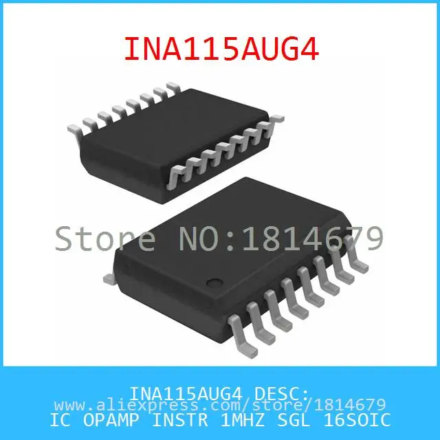 1 Шт./лот INA115AUG4 IC ОПЕРАЦИОННЫЕ УСИЛИТЕЛИ INSTR МГЦ SGL 16 SOIC 115 INA115|sgl| |
