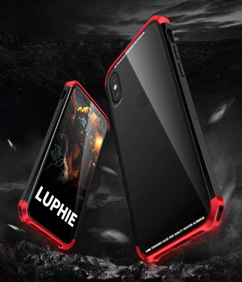 Роскошный прозрачный чехол для телефона для Apple iPhone X бампер 7 8 Plus coque стеклянная задняя крышка для iPhone 10 X чехол iPhone X