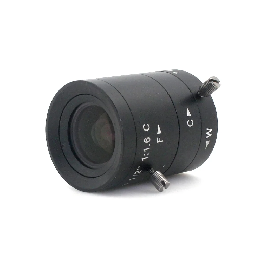 6 12 мм объектив C Mount Mega Pixel HD промышленный вариофокальный ручной Радужный CCTV для