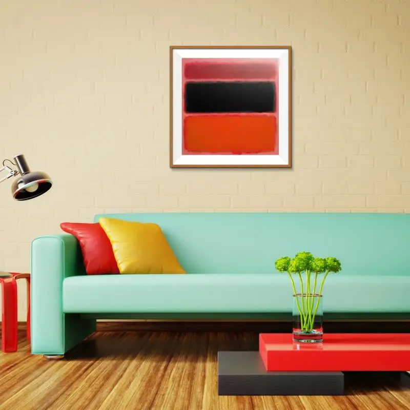 Безрамочное масло в абстрактном американском стиле Mark Rothko искусство соломы