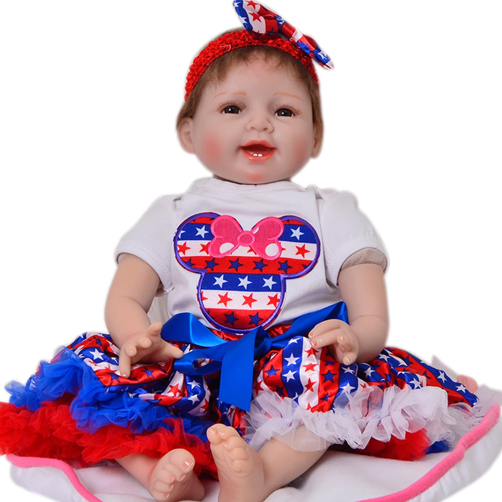 Силиконовые куклы Bebe boneca reborn 22 дюйма 55 см очаровательные Куклы bebe alive для