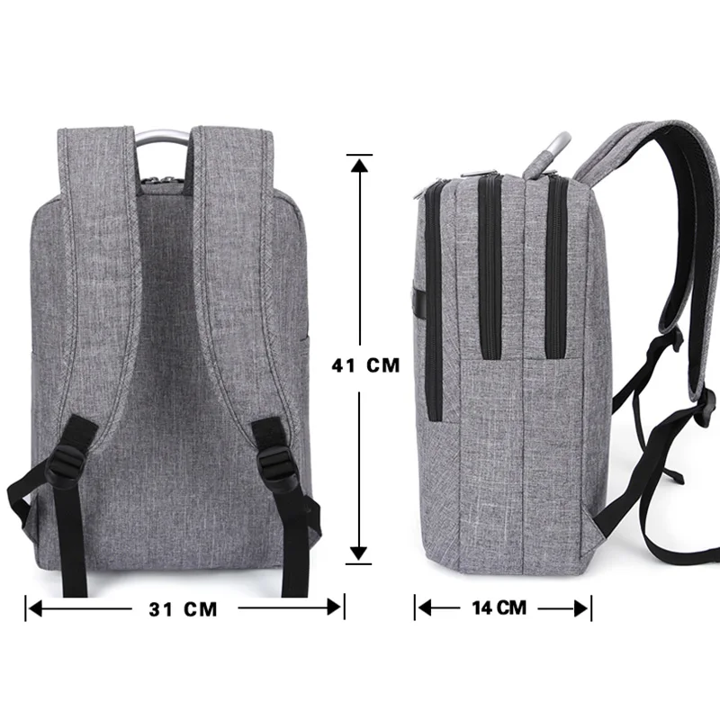 Рюкзак из ткани Оксфорд для подростков официальный дорожный деловой портфель