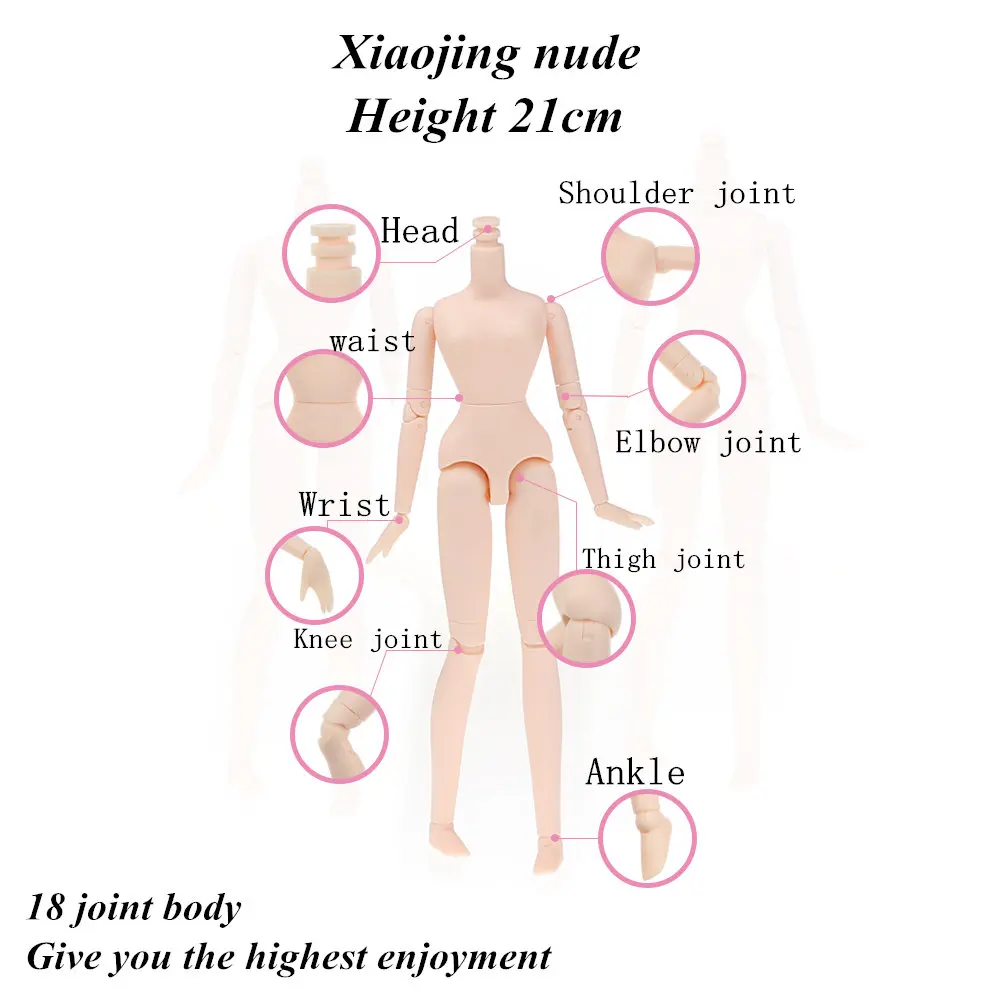 Xiaojing joint body для blyth doll ледяная кукла licca около 21 см