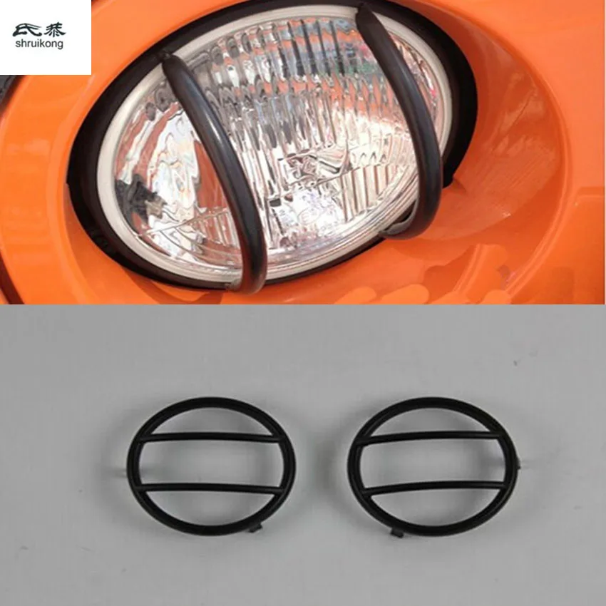 

Car-Styling Stickers For Jeep Wrangler 2007-2015 Fog Lamps Cover Lamp-Chimney Adornment Car Lampshade 2pcs