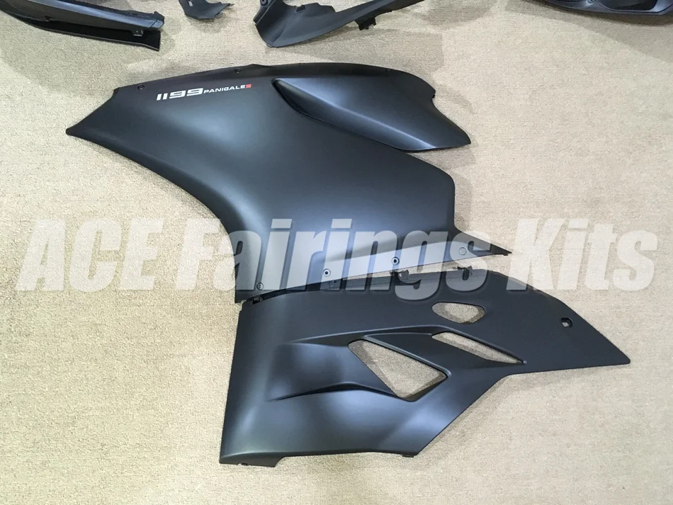 Новая инъекция ABS Обтекатели для DUCATI 899 1199 S Panigale 12 13 14 15 16 899R 1199R 899S 2012 2016 черный