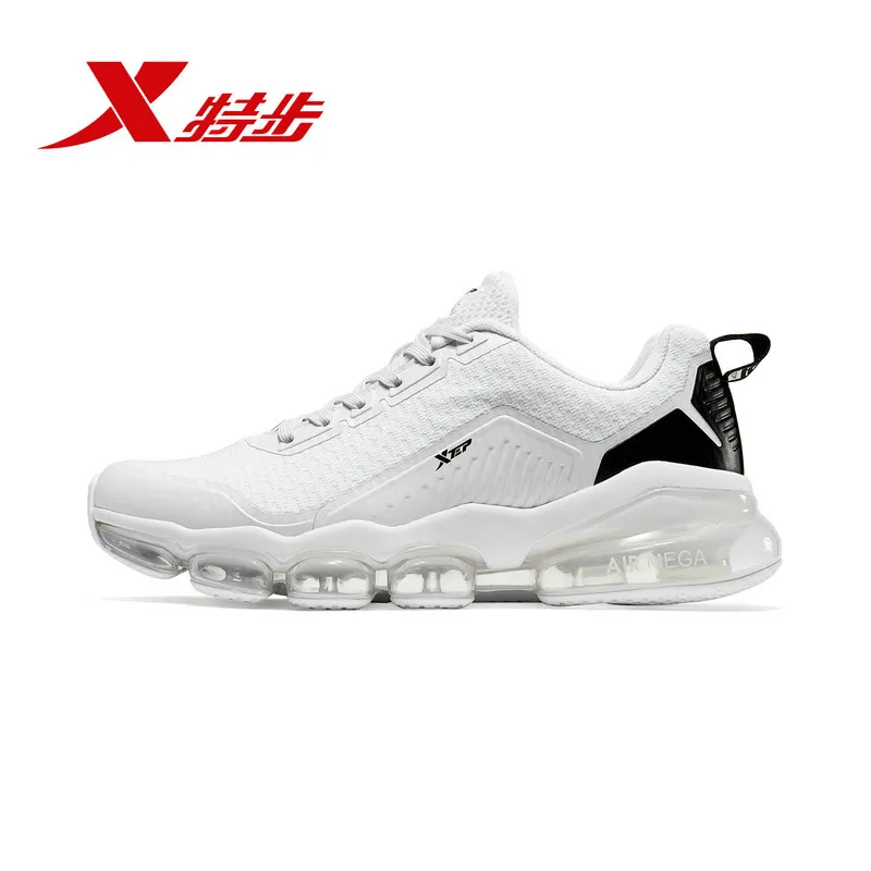 Xtep AIR MEGA, мужские кроссовки для бега, спортивные кроссовки, мужские легкие дышащие кроссовки на воздушной подушке 881119119210 - Цвет: white