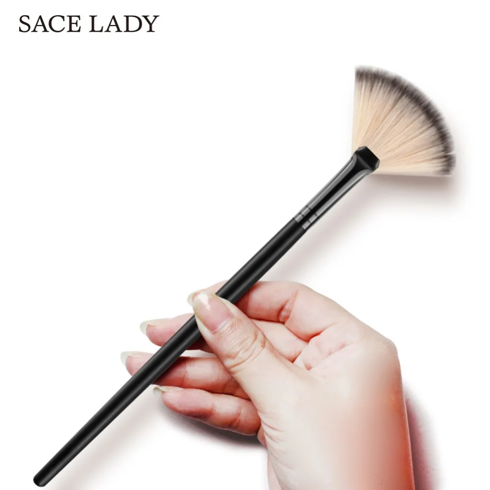 Sace Lady 1 шт. профессиональная Веерная Кисть для макияжа кисть смешивания хайлайтер