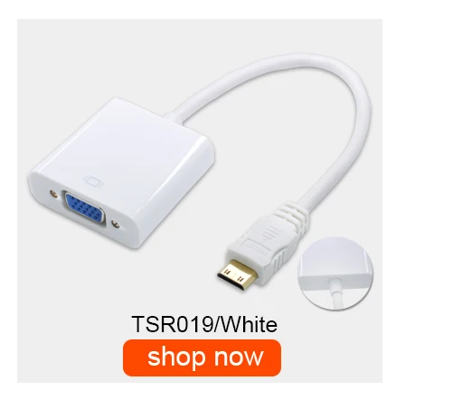 TISHRIC Micro HDMI к VGA Кабель-адаптер HDMI цифро-аналоговый аудио конвертер мужчин и женщин Displayport для проектора ПК