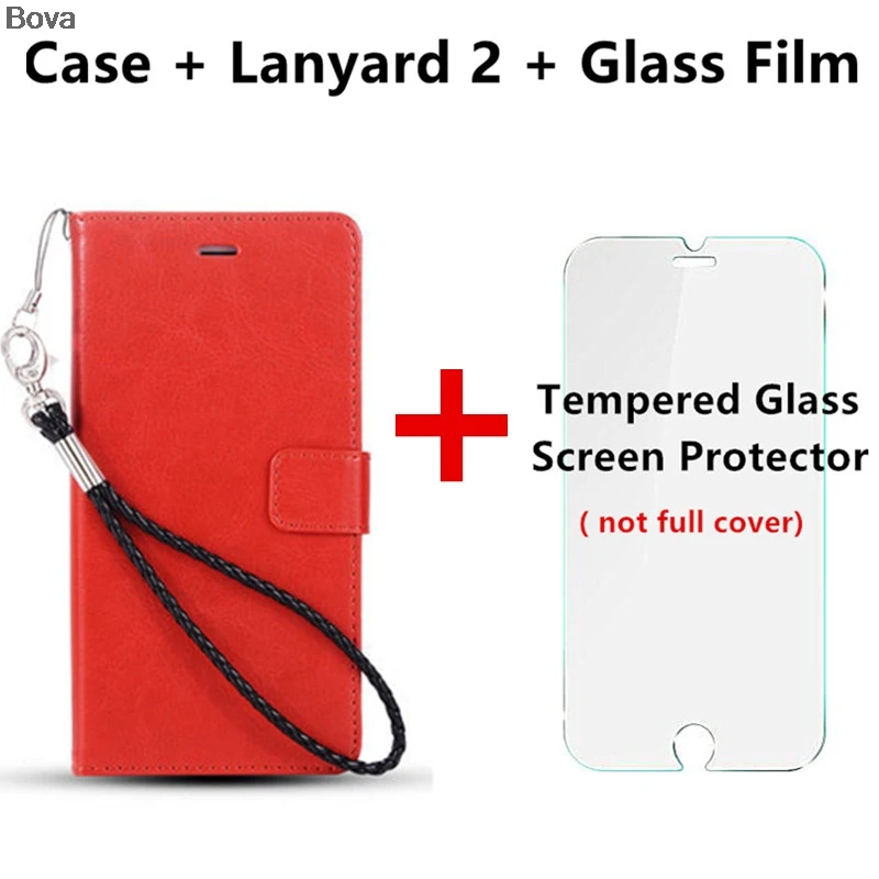 Red Lanyard2 Film Чехол Xiaomi mi 8 Pro pu кожаный раскладной чехол с держателем карты Чехол для Xiaomi mi 8 Lite mi 8 Explore ore кошелек чехол бизнес Винтаж - Цвет: Red Lanyard2 Film
