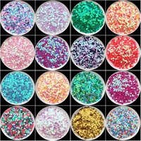 fashion nail sequins 20g 3mm love heart shape loose sequins for nails arts manicuresewing craftwedding decoration confetti