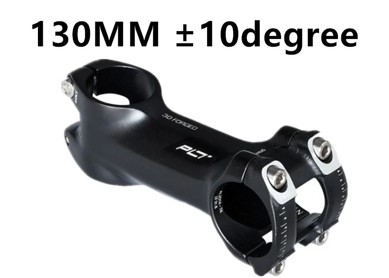 130MM 10 degree PRO PLT вынос руля велосипеда 3D Кованые AL- конструкция черный велосипедный стержень зажимное кольцо Диаметр 31,8 мм 50 мм-130 мм - Цвет: 130MM 10 degree