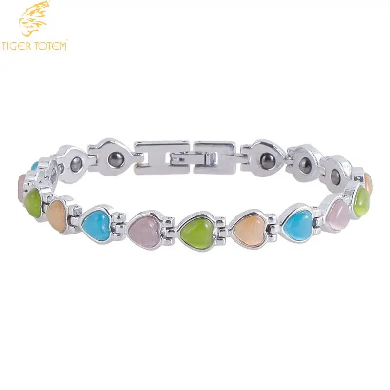 Мужские и женские браслеты модные ювелирные изделия здоровье набор Magn сердце