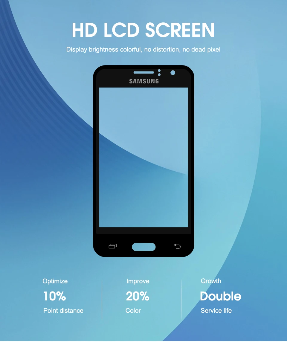 Sinmaytai ЖК-дисплей для samsung Galaxy J1 J120F J120DS J120G J120M J120 ЖК-дисплей Дисплей кодирующий преобразователь сенсорного экрана в сборе Замена
