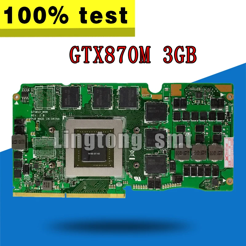 Для For Asus ROG G750J карта для ноутбука G750Js N15E GT A2 G750JZ GTX870M GTX 870M 3GB VGA Видеокарта 60NB0180