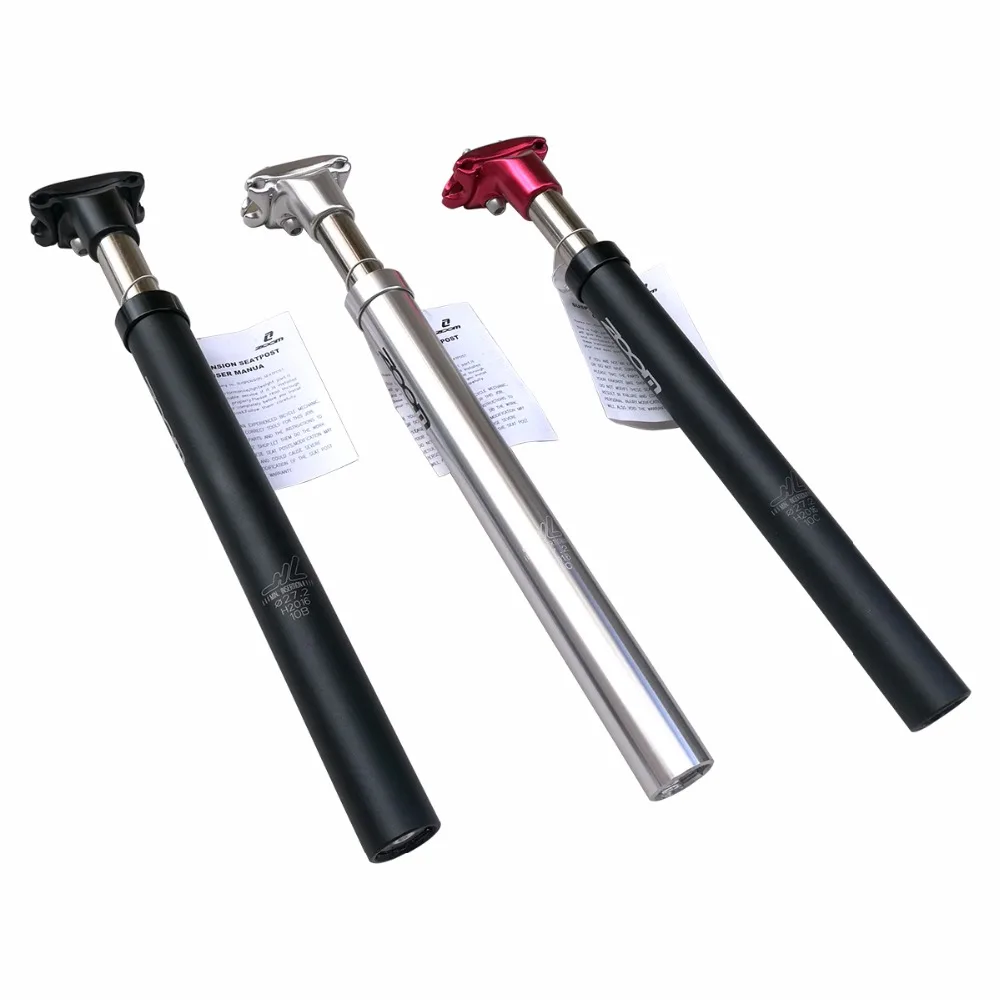 ZOOM Bicycle Suspension Seatpost 40mm Travel Alloy 27.2 28.6 30.0 30.8 31.6mm Hydraulic Bike Seat Post Saddle Pin | Спорт и