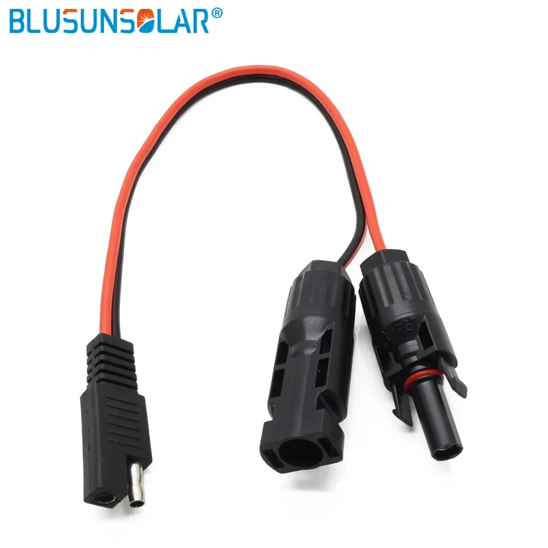 1 шт. pv солнечная батарея адаптер SAE 14AWG 12 дюймов постоянного тока легкое