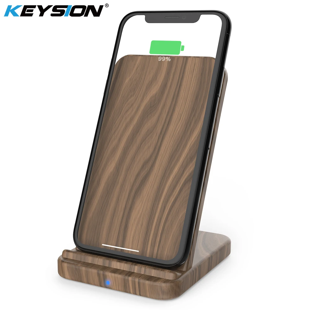 Беспроводное зарядное устройство KEYSION 10 Вт 7 5 для iPhone XS Max XR X 8 Plus S9 S8 S7|Зарядные