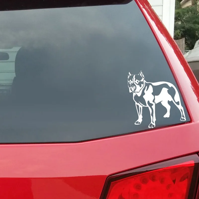 YJZT 13 см * 11 9 собаки Angry бульдог Виниловые Наклейки для декора автомобиля